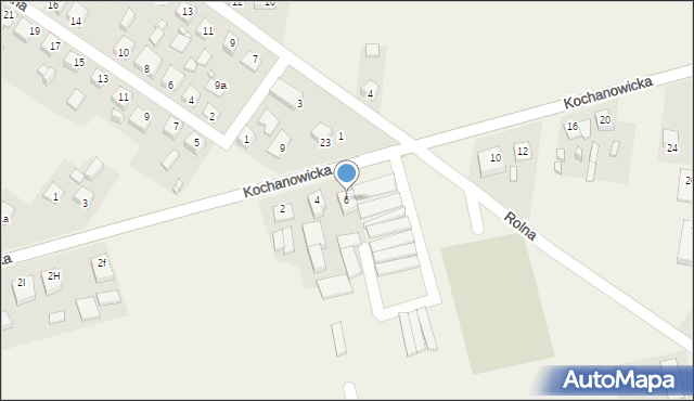 Kochcice, Kochanowicka, 6, mapa Kochcice