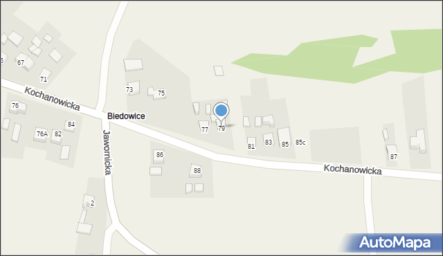 Kochcice, Kochanowicka, 79, mapa Kochcice