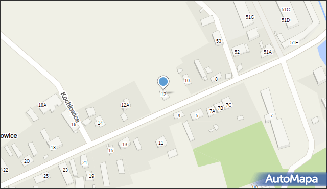 Kochłowice, Kochłowice, 12, mapa Kochłowice