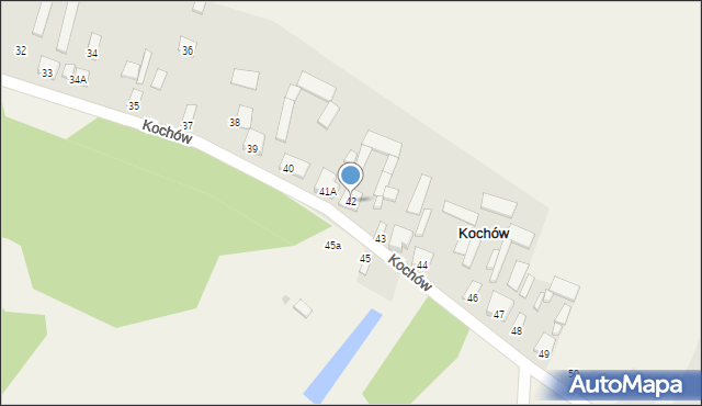 Kochów, Kochów, 42, mapa Kochów