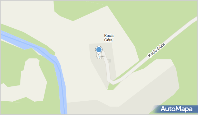 Kocia Góra, Kocia Góra, 1, mapa Kocia Góra