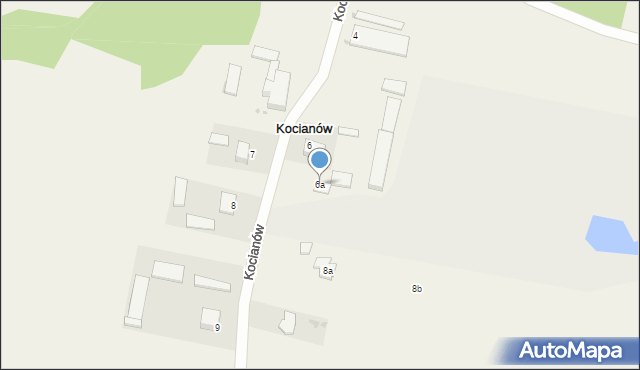 Kocianów, Kocianów, 6a, mapa Kocianów