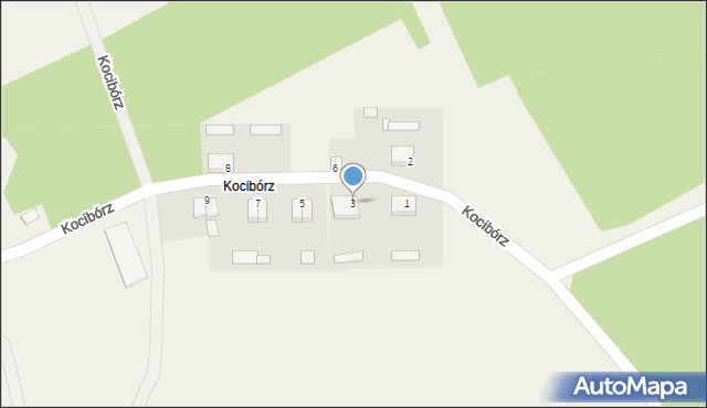 Kocibórz, Kocibórz, 3, mapa Kocibórz