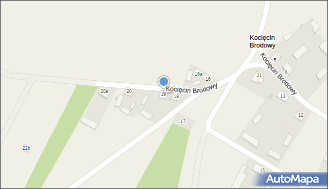 Kocięcin Brodowy, Kocięcin Brodowy, 19, mapa Kocięcin Brodowy
