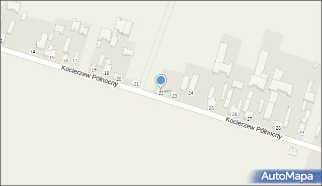 Kocierzew Północny, Kocierzew Północny, 22, mapa Kocierzew Północny
