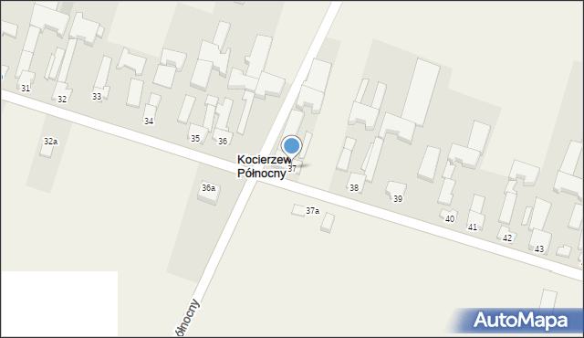 Kocierzew Północny, Kocierzew Północny, 37, mapa Kocierzew Północny