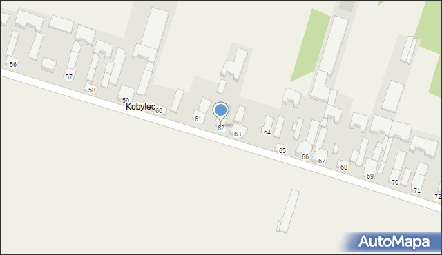 Kocierzew Północny, Kocierzew Północny, 62, mapa Kocierzew Północny