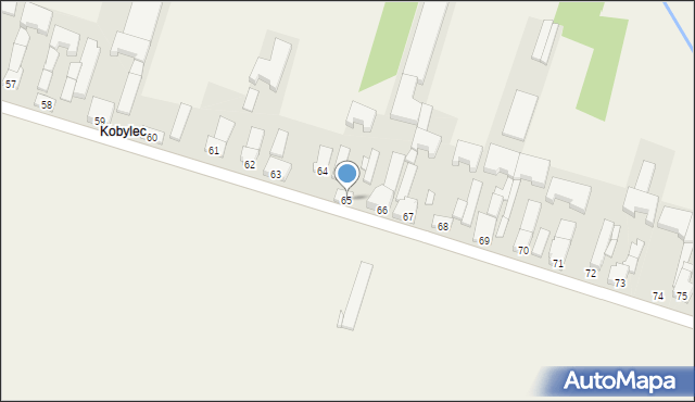 Kocierzew Północny, Kocierzew Północny, 65, mapa Kocierzew Północny