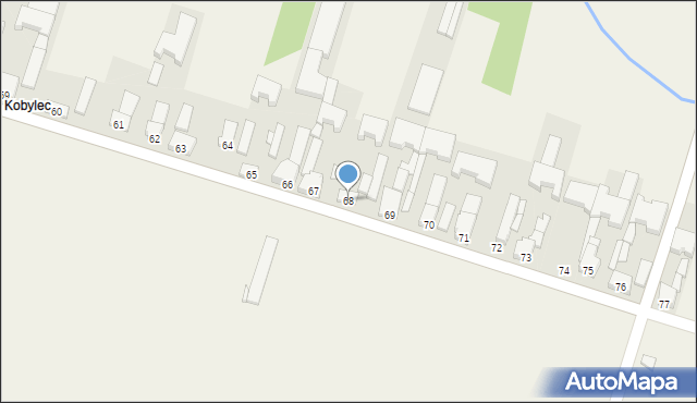 Kocierzew Północny, Kocierzew Północny, 68, mapa Kocierzew Północny