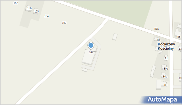 Kocierzew Południowy, Kocierzew Południowy, 149, mapa Kocierzew Południowy