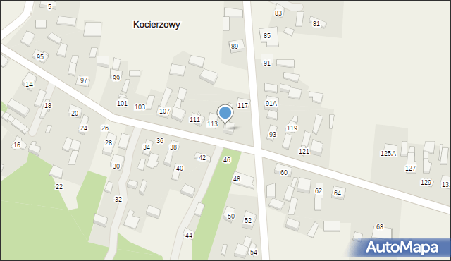 Kocierzowy, Kocierzowy, 115, mapa Kocierzowy