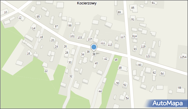 Kocierzowy, Kocierzowy, 38, mapa Kocierzowy