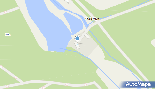Kocik-Młyn, Kocik-Młyn, 1, mapa Kocik-Młyn