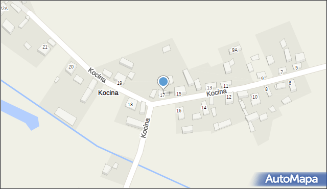 Kocina, Kocina, 17, mapa Kocina