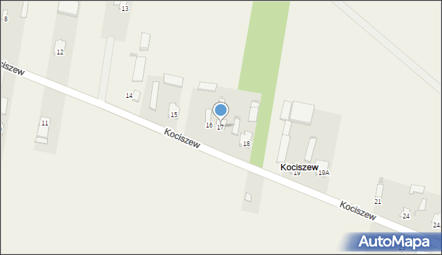 Kociszew, Kociszew, 17, mapa Kociszew