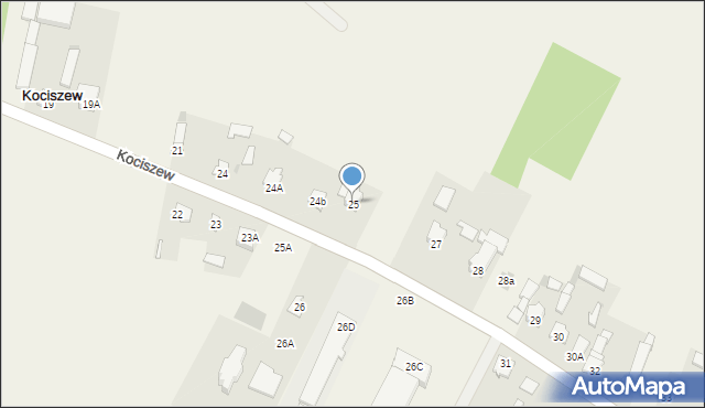 Kociszew, Kociszew, 25, mapa Kociszew