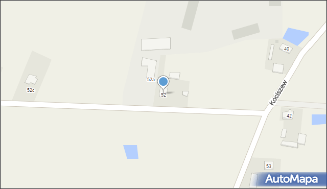 Kociszew, Kociszew, 52, mapa Kociszew