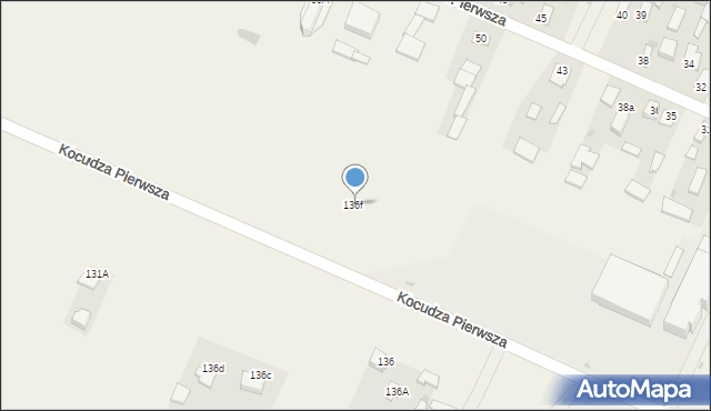 Kocudza Pierwsza, Kocudza Pierwsza, 136f, mapa Kocudza Pierwsza