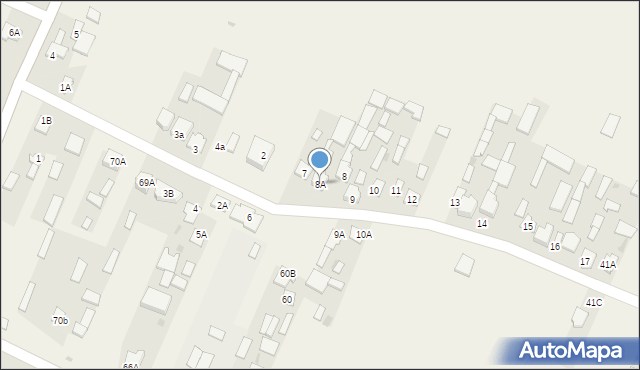 Kocudza Trzecia, Kocudza Trzecia, 8A, mapa Kocudza Trzecia