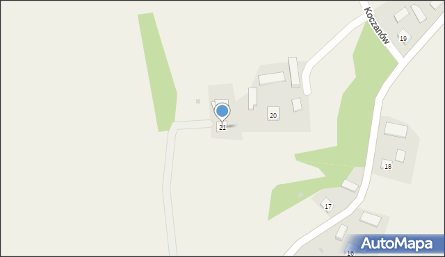 Koczanów, Koczanów, 21, mapa Koczanów