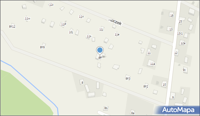 Koczek, Koczek, 8F, mapa Koczek