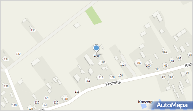 Koczergi, Koczergi, 108b, mapa Koczergi