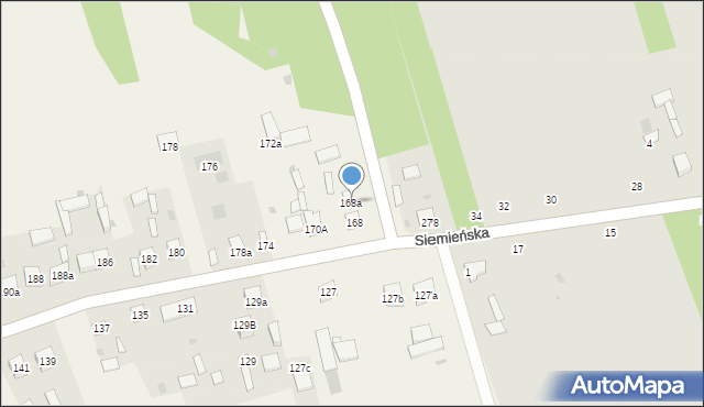 Koczergi, Koczergi, 168a, mapa Koczergi