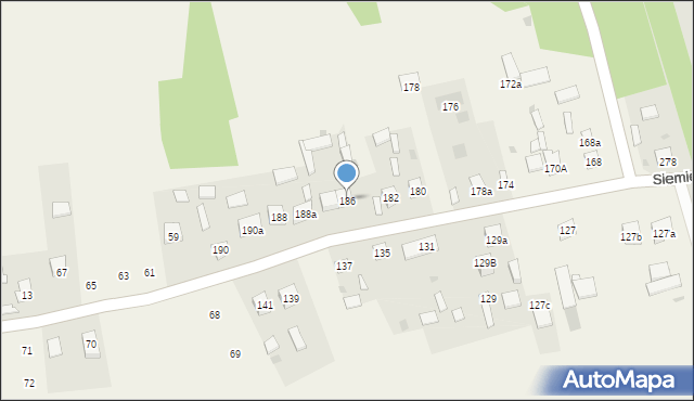 Koczergi, Koczergi, 186, mapa Koczergi