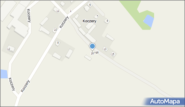 Koczery, Koczery, 14, mapa Koczery