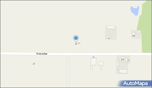 Koczów, Koczów, 21, mapa Koczów
