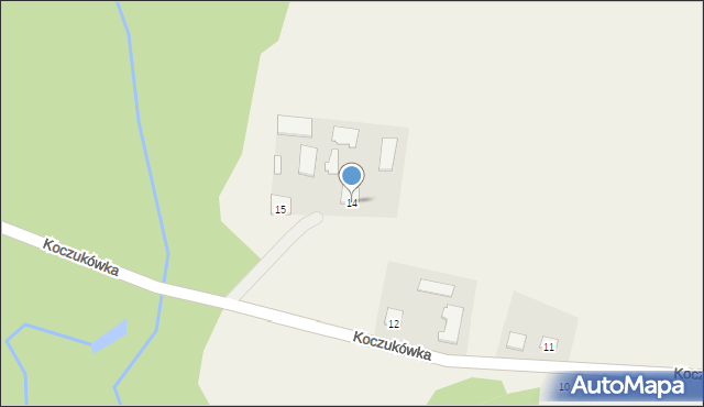 Koczukówka, Koczukówka, 14, mapa Koczukówka