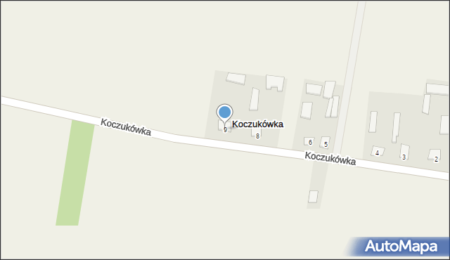 Koczukówka, Koczukówka, 9, mapa Koczukówka