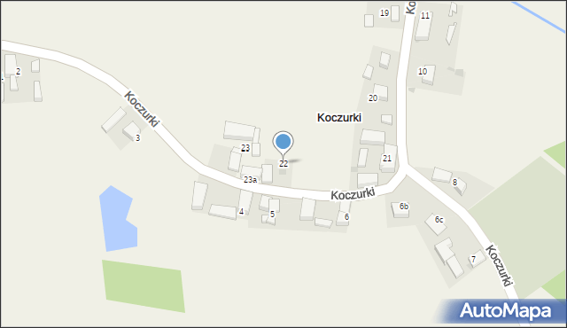 Koczurki, Koczurki, 22, mapa Koczurki