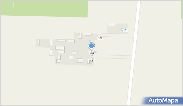 Kodeń, Kodeń, 104, mapa Kodeń