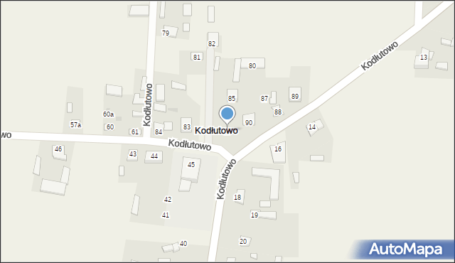 Kodłutowo, Kodłutowo, 23, mapa Kodłutowo