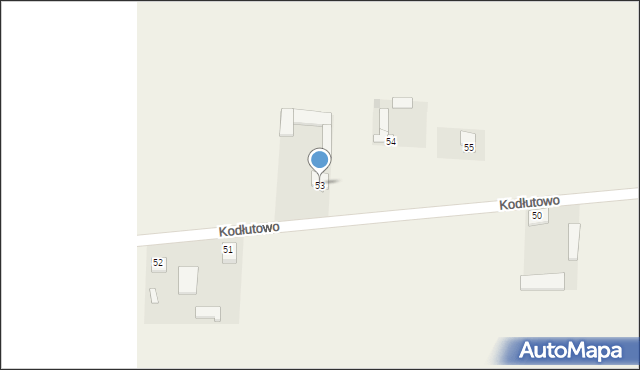 Kodłutowo, Kodłutowo, 53, mapa Kodłutowo