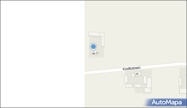 Kodłutowo, Kodłutowo, 56, mapa Kodłutowo