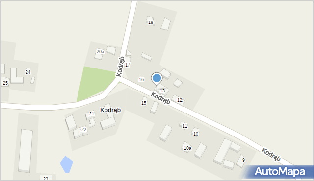 Kodrąb, Kodrąb, 14, mapa Kodrąb