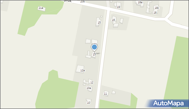 Kodrąbek, Kodrąbek, 13, mapa Kodrąbek