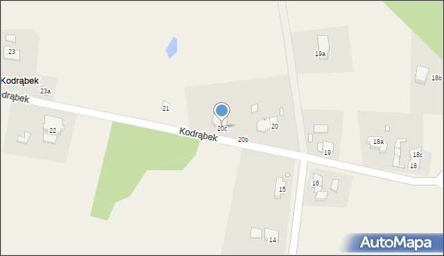 Kodrąbek, Kodrąbek, 20c, mapa Kodrąbek