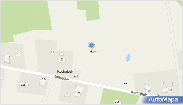 Kodrąbek, Kodrąbek, 23m, mapa Kodrąbek