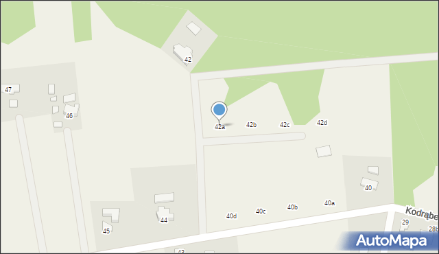 Kodrąbek, Kodrąbek, 42a, mapa Kodrąbek