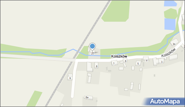 Koiszków, Koiszków, 10, mapa Koiszków