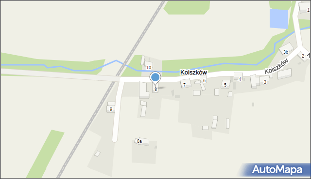 Koiszków, Koiszków, 8, mapa Koiszków