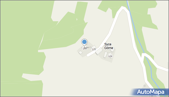 Kojszówka, Kojszówka, 169, mapa Kojszówka