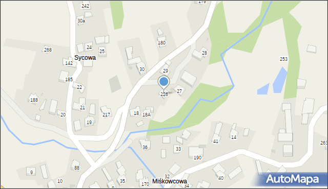 Kojszówka, Kojszówka, 226, mapa Kojszówka