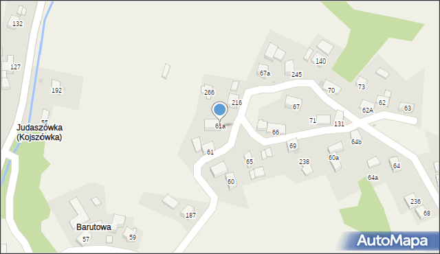 Kojszówka, Kojszówka, 61a, mapa Kojszówka