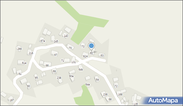 Kojszówka, Kojszówka, 62, mapa Kojszówka