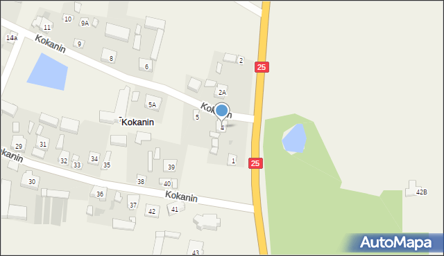 Kokanin, Kokanin, 4, mapa Kokanin