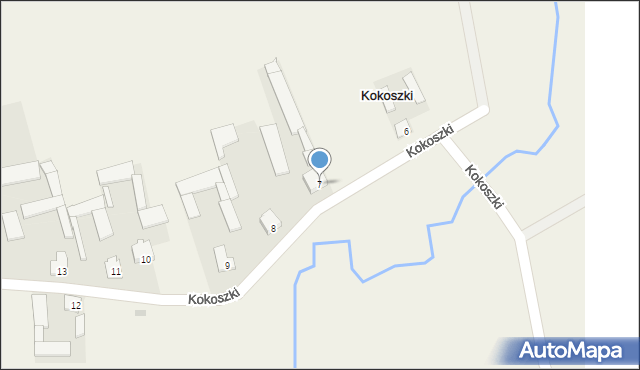 Kokoszki, Kokoszki, 7, mapa Kokoszki